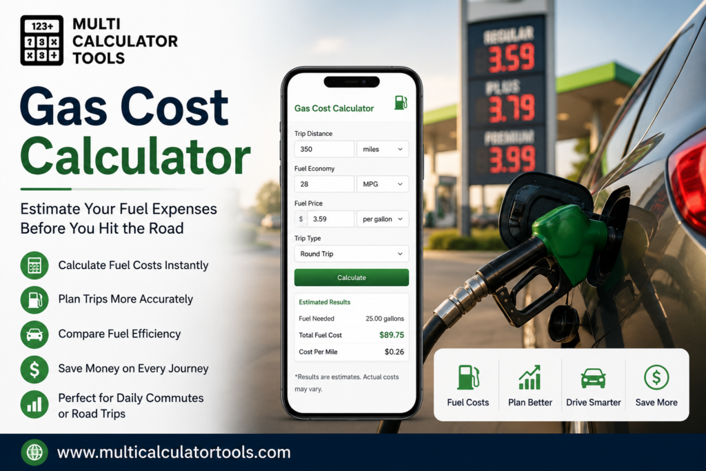 Gas cost calculator