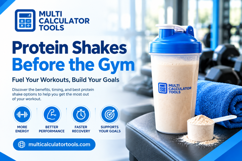 Protein Shakes Before the Gym